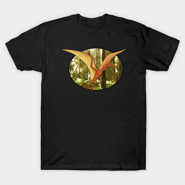 Pterodactylus, raven of the Jurassic T-Shirt by PaleoFantasies